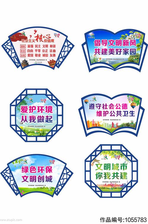 文明城市建设异形牌模板设计要点与实践指南
